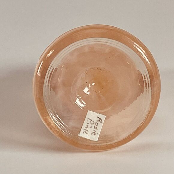 Boyd Glass Vintage Owl Figure 1999 Rosie Pink Art Figurine Paperweight - Picture 7 of 7